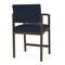 Lesro Lenox Steel Hip Chair Metal Frame, Bronze, RF Blueberry Upholstery LS1161 - alternate 2